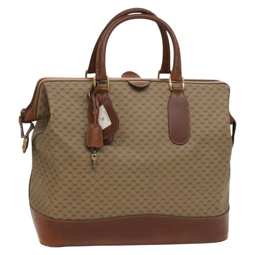 Gucci Micro GG Supreme Boston Bag Beige